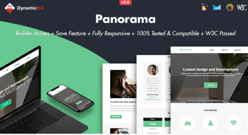 Panorama – Responsive Email + Online Builder panorama responsive email online builder