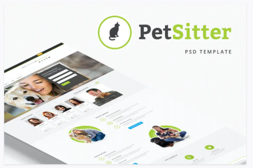 PetSitter – PSD Template petsitter psd template
