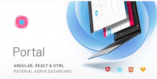Portal – Angular, React & HTML Material Admin Template portal angular react html material admin template