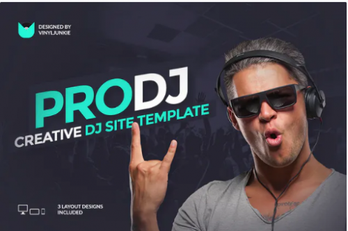 ProDJ – Creative DJ / Producer Site PSD Template prodj creative dj producer site psd template