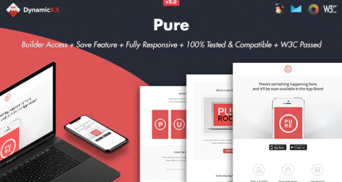Pure – Responsive Email + Online Template Builder pure responsive email online template builder