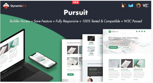 Pursuit – Responsive Email + Online Template Builder pursuit responsive email online template builder
