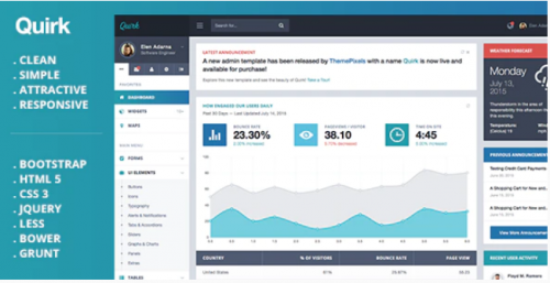 Quirk Bootstrap Admin Template quirk bootstrap admin template
