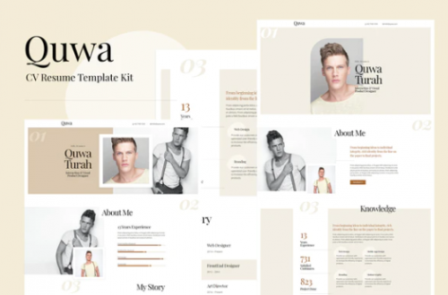 Quwa – CV Resume Template Kit quwa cv resume template kit