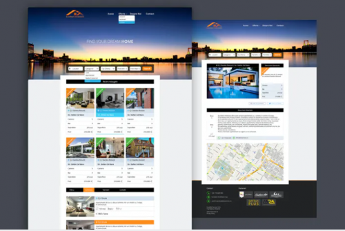 Real Estate PSD Website Kit real estate website kit