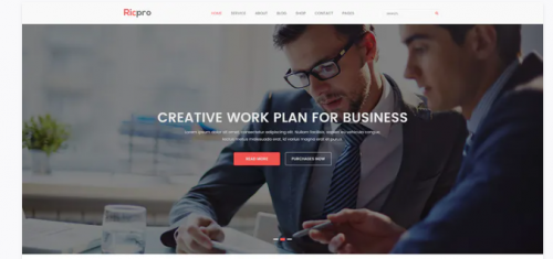 Ricpro – Corporate PSD Template ricpro corporate psd template