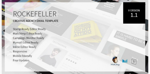 Rockefeller – Creative Agency Responsive Email Template rockefeller creative agency responsive email template