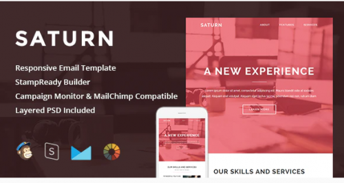 Saturn – Responsive Email + StampReady Builder saturn responsive email stampready builder