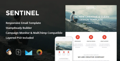 Sentinel – Responsive Email + StampReady Builder sentinel responsive email stampready builder