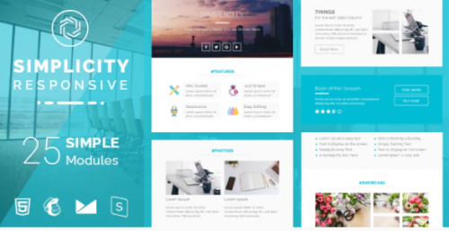 Simplicity Responsive Email Template | Version 2 simplicity responsive email template version