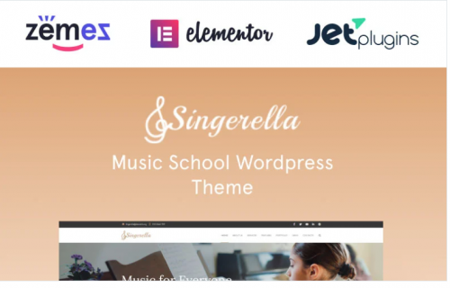 Singerella – Music School WordPress Theme singerella music school wordpress theme