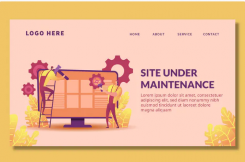 Site Maintenance – Landing Page site maintenance landing page