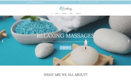 Soothery – SPA & Massage Salon Responsive WordPress Theme soothery spa massage salon responsive wordpress theme