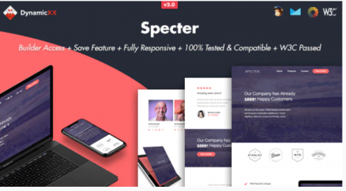 Specter – Responsive Email + Online Template Builder specter responsive email online template builder