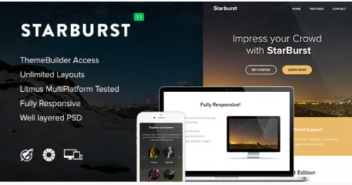 Starburst – Responsive Email + Themebuilder Access starburst responsive email themebuilder access