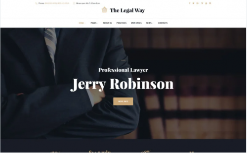 The Legal Way – Lawyer & Attorney WordPress Theme the legal way lawyer attorney wordpress theme