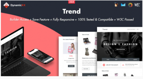 Trend – Responsive Email + Online Template Builder trend responsive email online template builder