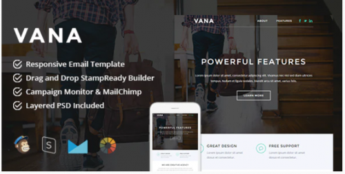 Vana – Responsive Email + StampReady Builder vana responsive email stampready builder