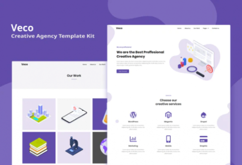 Veco – Creative Agency Template Kit veco creative agency template kit