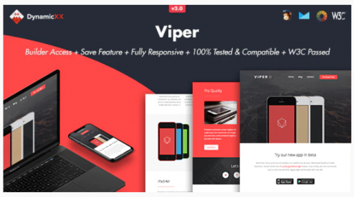 Viper – Responsive Email + Online Template Builder viper responsive email online template builder