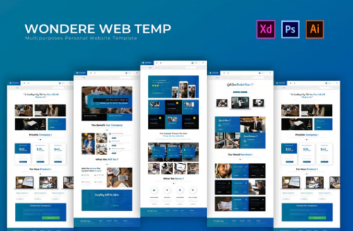 Wondere | PSD Web Template wondere psd web template