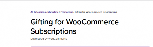 WooCommerce Subscriptions Gifting 2.5.1 woocommerce subscriptions gifting