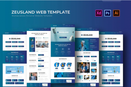 Zeusland | PSD Web Template zeusland psd web template
