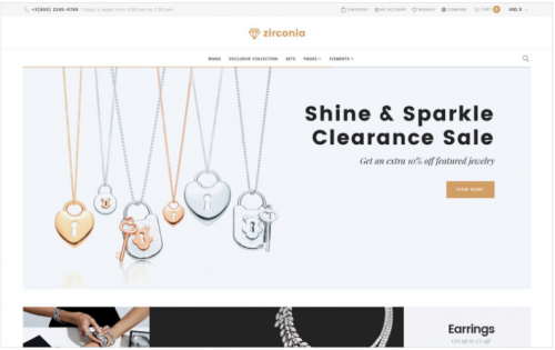 Zirconia – Jewelry & Accessories Store Responsive WooCommerce Theme zirconia jewelry accessories store responsive woocommerce theme