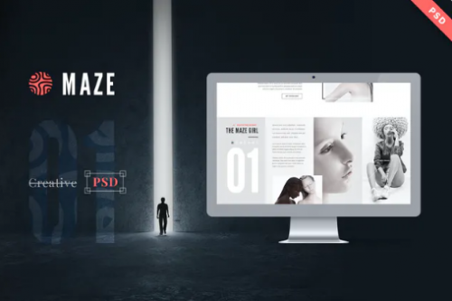 Maze | Creative Agency PSD Template atyty