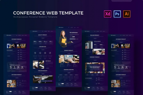 The Conferences | PSD Web Template aylkjfc