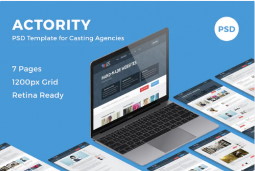 Actority – PSD Template for Casting Agencies ayttjd