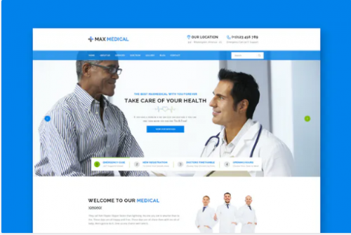 Medical Website PSD Template dffdfjdjfdjdfj