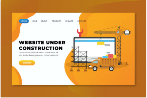 Website Under Construction – XD PSD AI Landing Pag dfyjkds