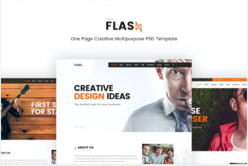 Flash – Creative Multipurpose PSD Template dydf