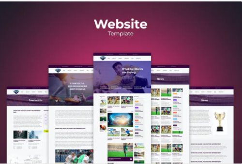 Football Soccer Website Templates kjbl m