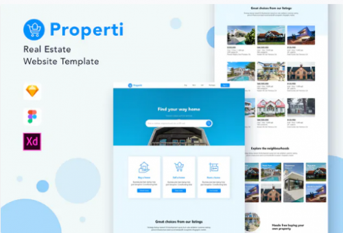 Properti – Real Estate Website Template kljkl