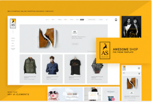 Awesome Shop PSD Template sdttyy