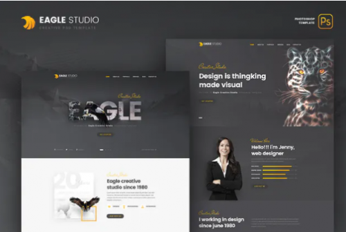 Eagle Studio – Creative PSD Template stjdy