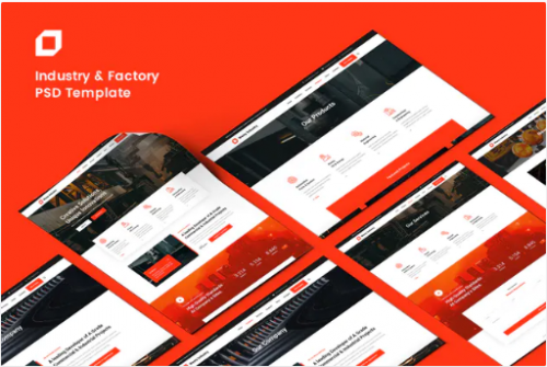Industry & Factory PSD Template sycl
