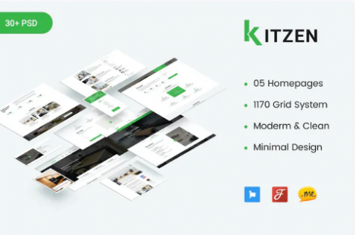Kitzen | Modern Kitchen PSD Template ty
