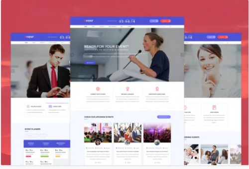 Fivent – Conference & Event PSD Template x
