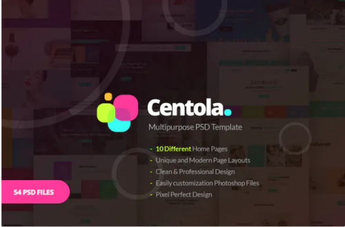 Centola – Multi-Concept PSD Template centola multi concept psd template