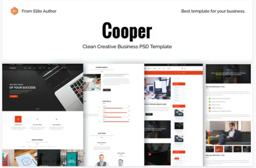 Cooper – Corporate Business PSD Template cooper corporate business psd template