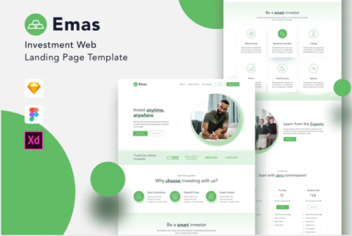 Emas – Investment Website Landing Page emas investment website landing page