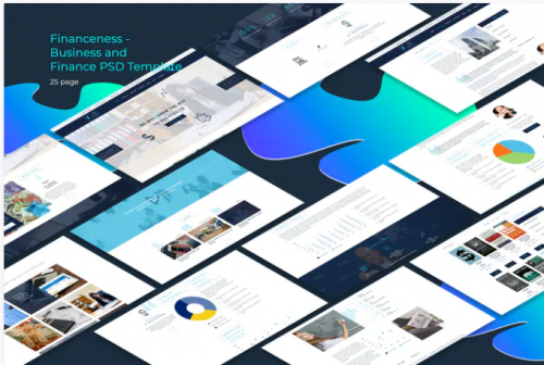 Financeness – Business and Finance PSD Template financeness business and finance psd template