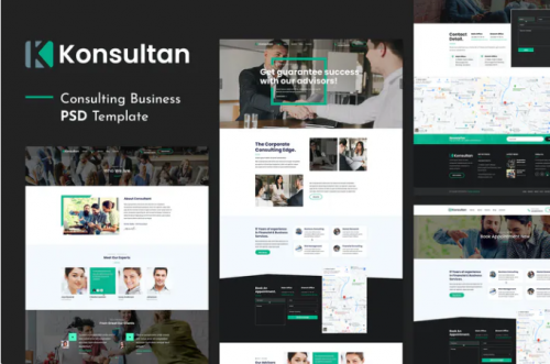 Konsultan | Consulting Business PSD Template konsultan consulting business psd template
