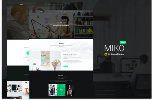 Miko – Creative PSD Template miko creative psd template