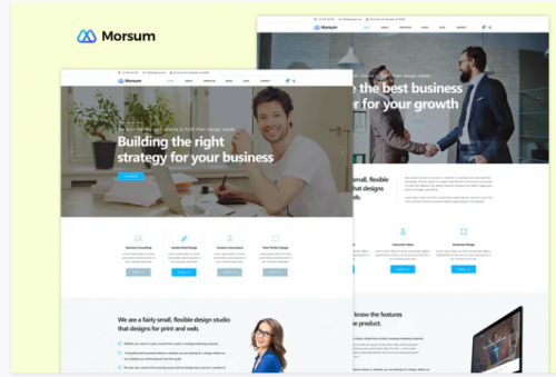 Morsum – Agency PSD Template morsum agency psd template