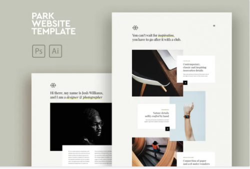 Park – Creative Portfolio PSD & AI Template park creative portfolio psd ai template