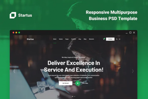 Startus – Multipurpose Business PSD Template startus multipurpose business psd template